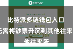 比特派多链钱包入口 无需将钞票升沉到其他往来所