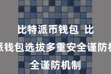 比特派币钱包  比特派钱包选拔多重安全谨防机制