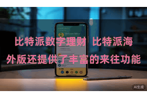 比特派数字理财  比特派海外版还提供了丰富的来往功能
