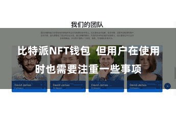 比特派NFT钱包  但用户在使用时也需要注重一些事项
